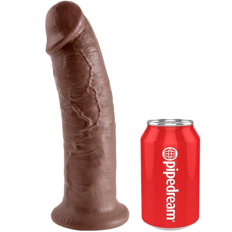 Gode réaliste 25,4 cm marron – King Cock — vue 3