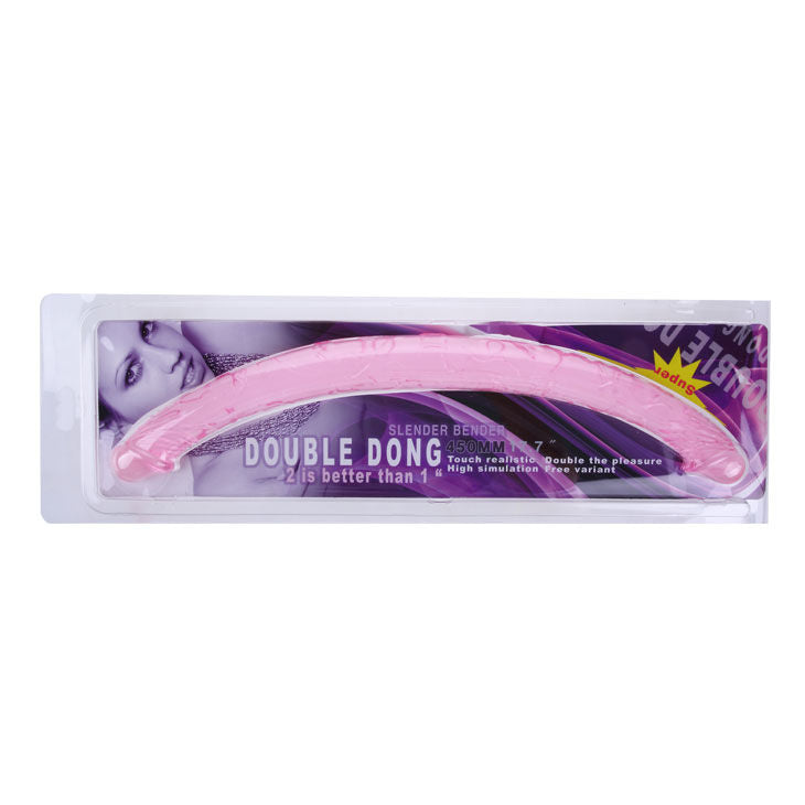 Double gode 44,5 cm bleu – Baile Anal — vue 6