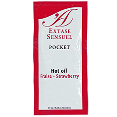 Huile stimulante Fraise 10 ml – Extase Sensual