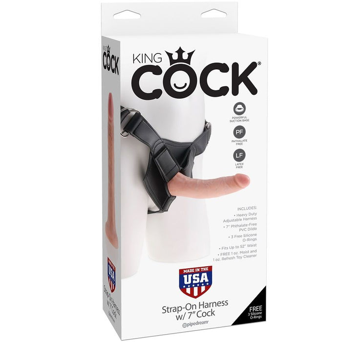 Gode pour harnais 17,8 cm – King Cock — vue 1