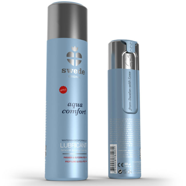 Lubrifiant Aqua Comfort 120 ml Swede sur fond blanc