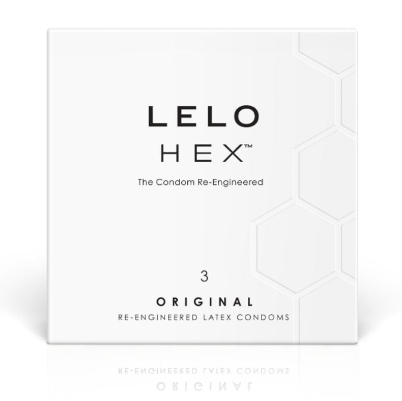 LELO - BOÎTE DE PRÉSERVATIFS HEX 3 UNITÉS – vue 1