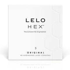 LELO - BOÎTE DE PRÉSERVATIFS HEX 3 UNITÉS – vue 1