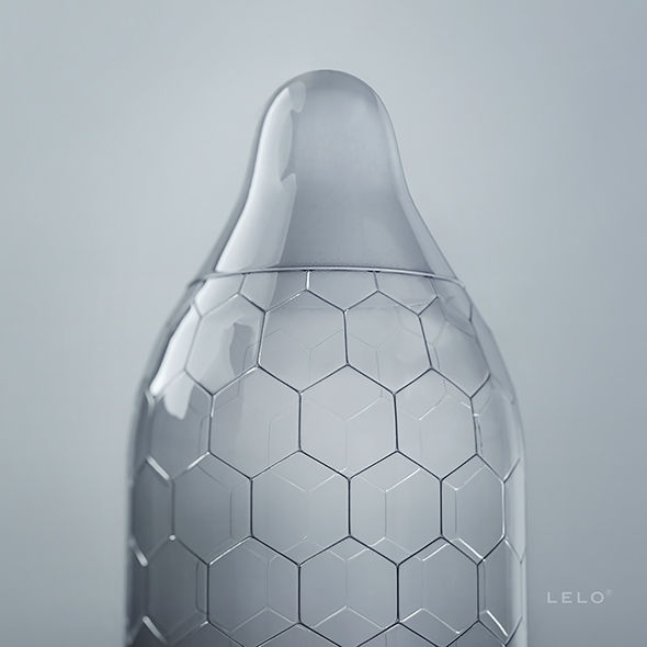 LELO - BOÎTE DE PRÉSERVATIFS HEX 3 UNITÉS – vue 2