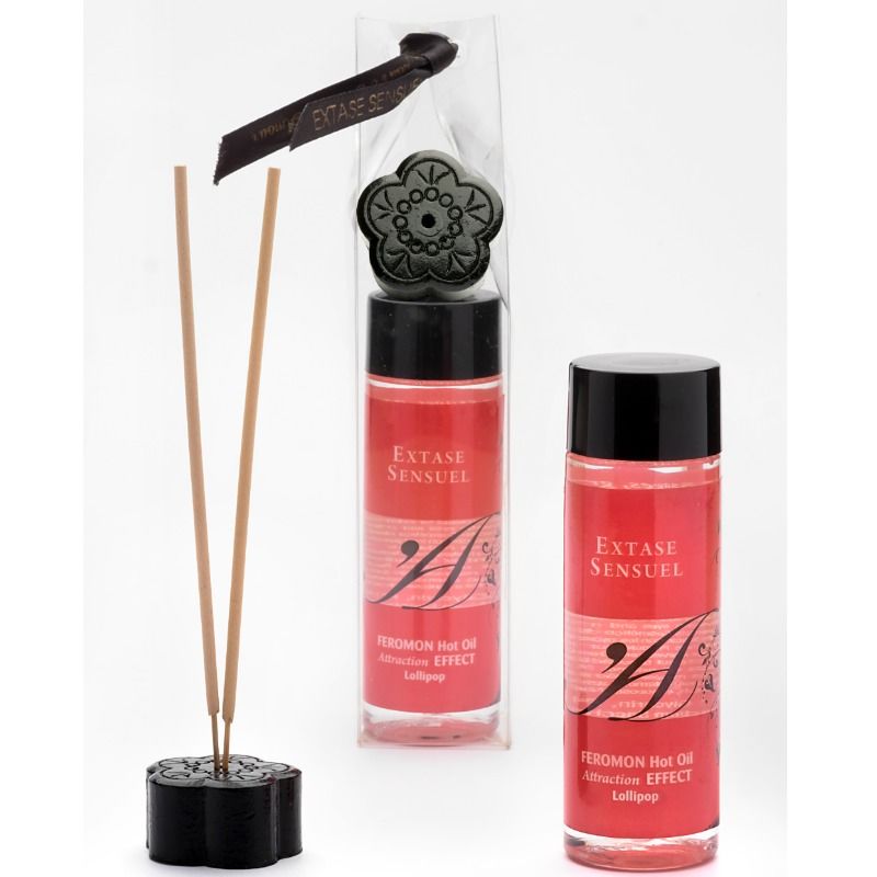 Huile de massage effet thermique aux phéromones pirulet 100 ml – Extase Sensual – vue 2