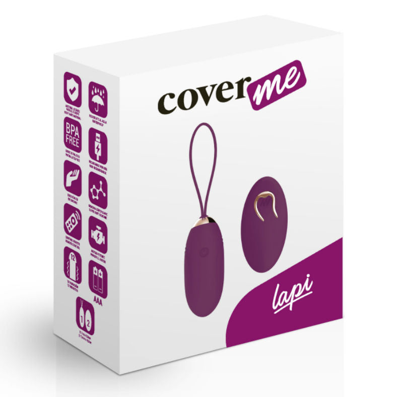 Œuf vibrant Lapi lilas avec télécommande – Coverme