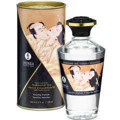 Huile de massage effet chaleur saveur vanille fétiche 100 ml – Shunga – vue 1
