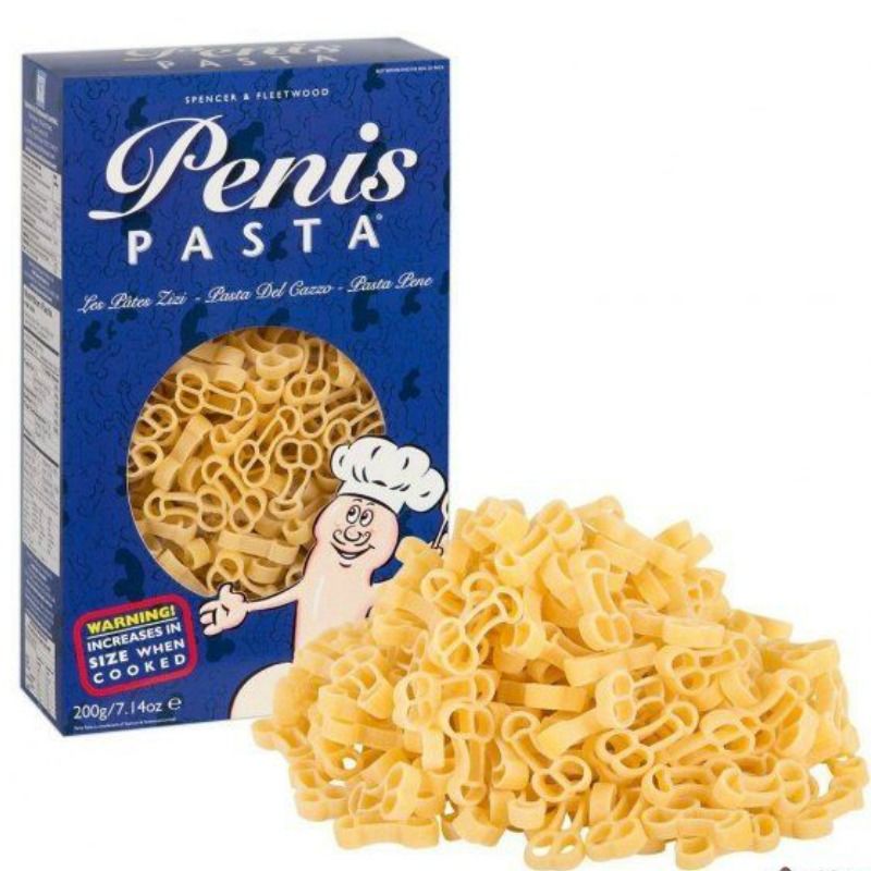 Pâtes humoristiques en forme de pénis 200 g – Spencer & Fleetwood