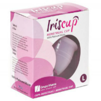 Coupe menstruelle IrisCup rose taille L avec sac stérilisateur – IrisCup — vue 2