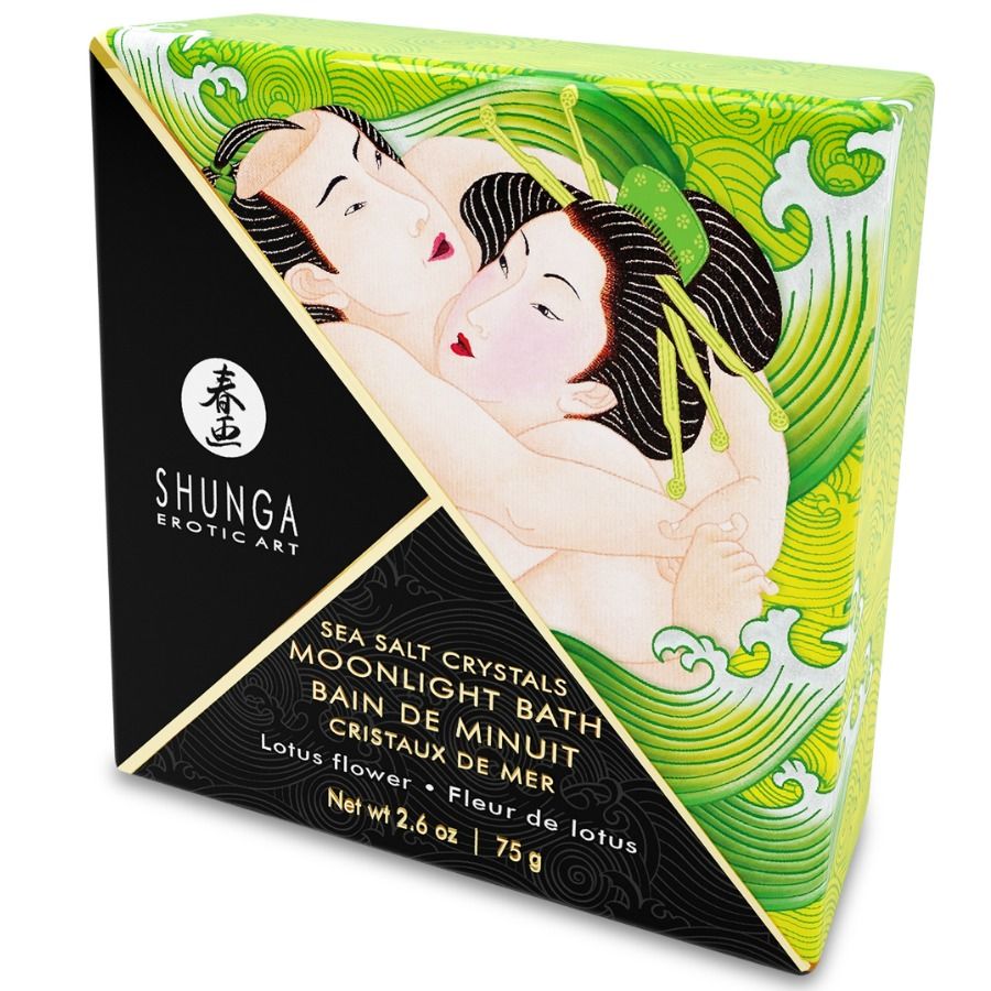 Sels et soins de bain BAIN OU SELS SAVEUR LOTUS 75 GR – Shunga Bath Experience
