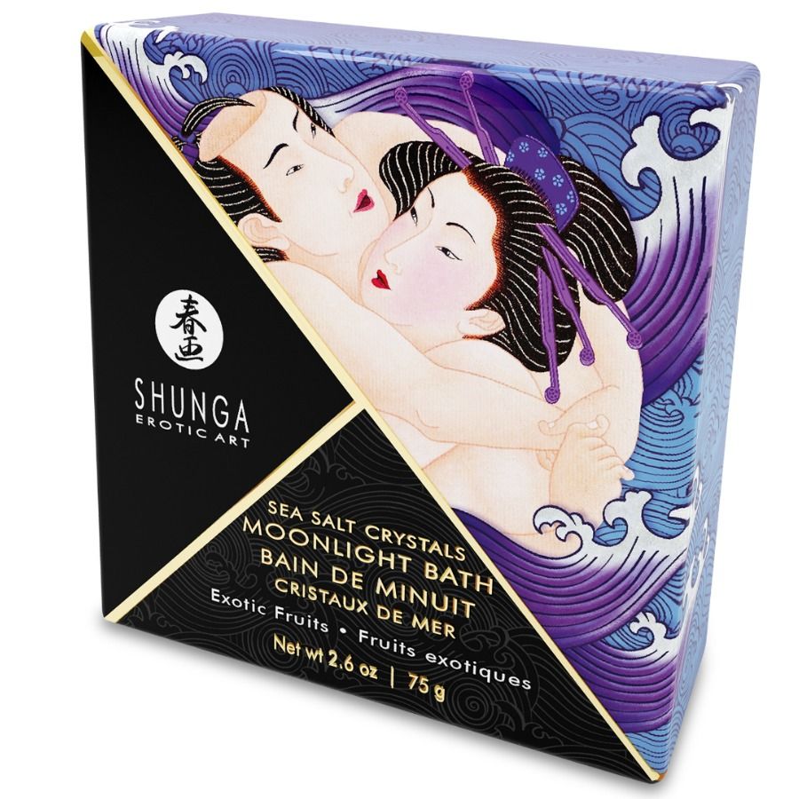 Sels et soins de bain A GOÛT VIOLET EXOTIQUE 75 GR – Shunga Bath Experience