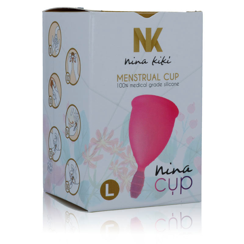 Coupe menstruelle Nina Cup rose taille L – Nina Kikí — vue 2