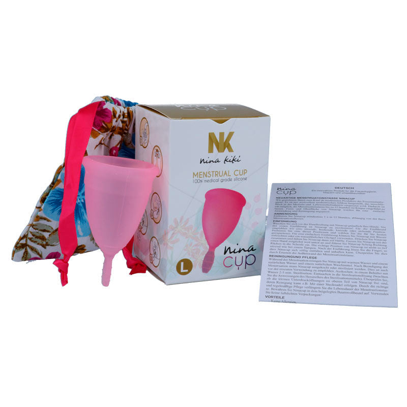 Coupe menstruelle Nina Cup rose taille L – Nina Kikí — vue 3