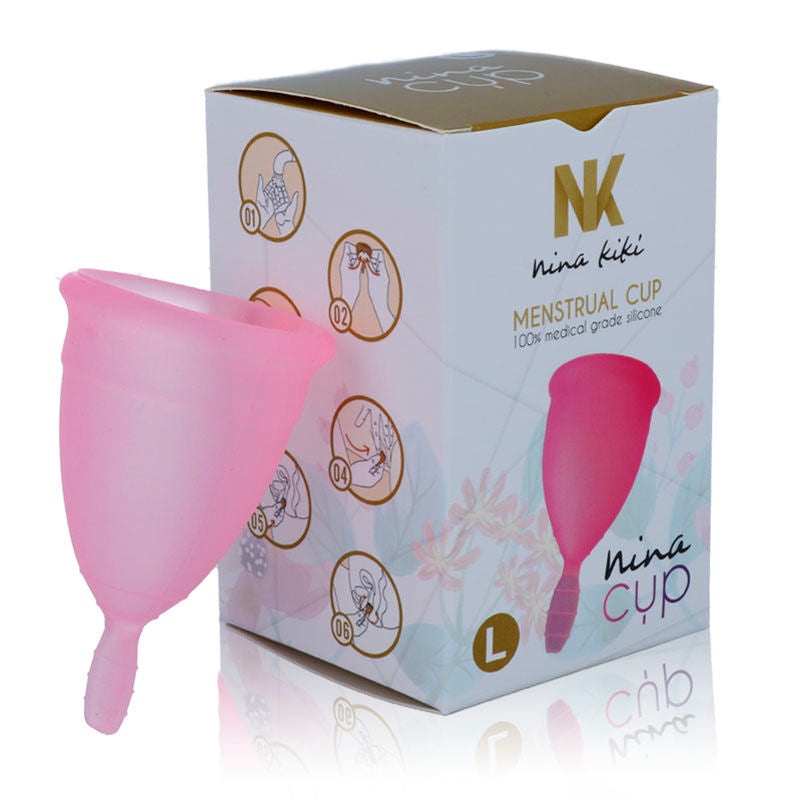 Coupe menstruelle Nina Cup rose taille L – Nina Kikí — vue 5