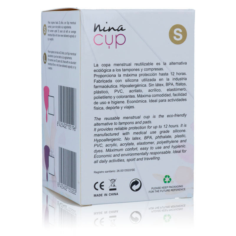 Coupe menstruelle Nina Cup rose taille S – Nina Kikí — vue 4