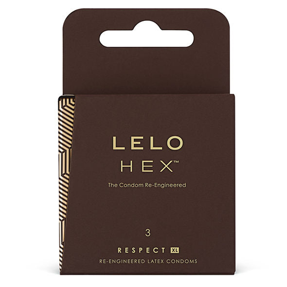 LELO HEX CONDOMS RESPECT XL 3 PACK – vue 1