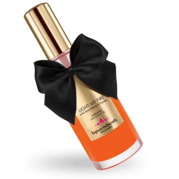 Huile de massage chauffante Fraise 100 ml – Bijoux – image 3