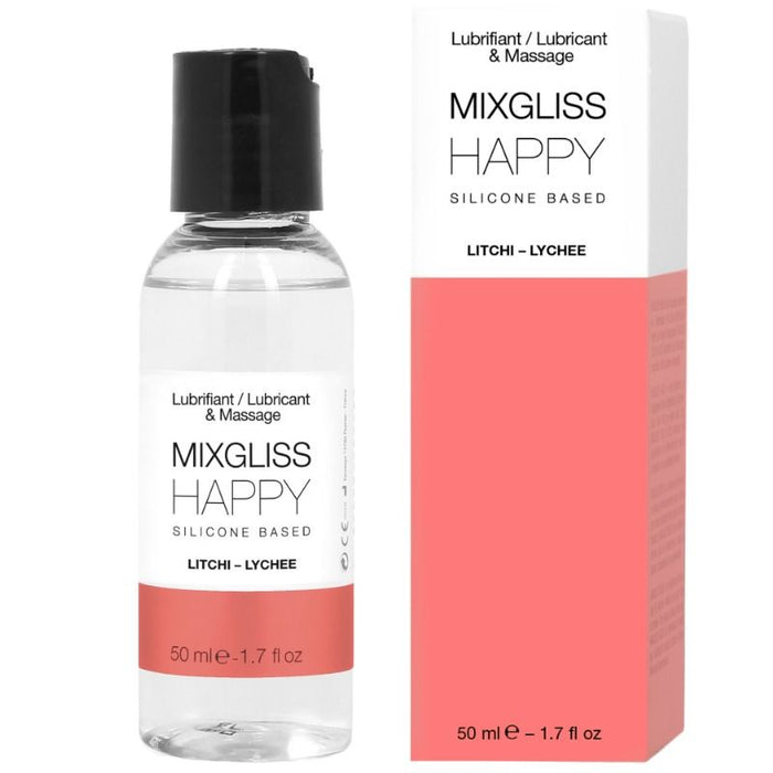 Lubrifiant silicone happy litchi 50 ml – Mixgliss