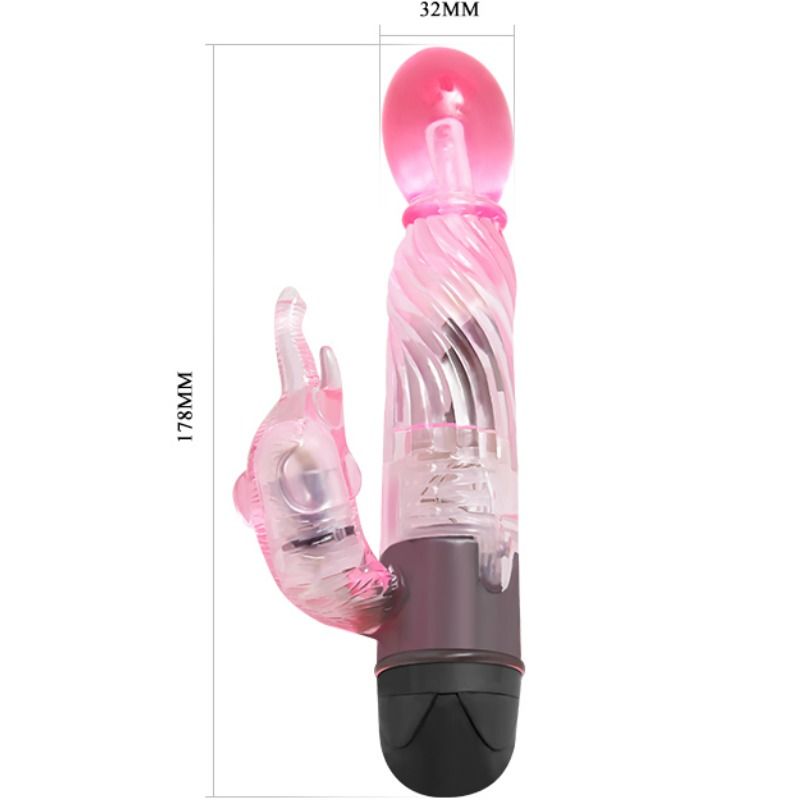 Vibromasseur rabbit Lover rose 10 modes – Baile