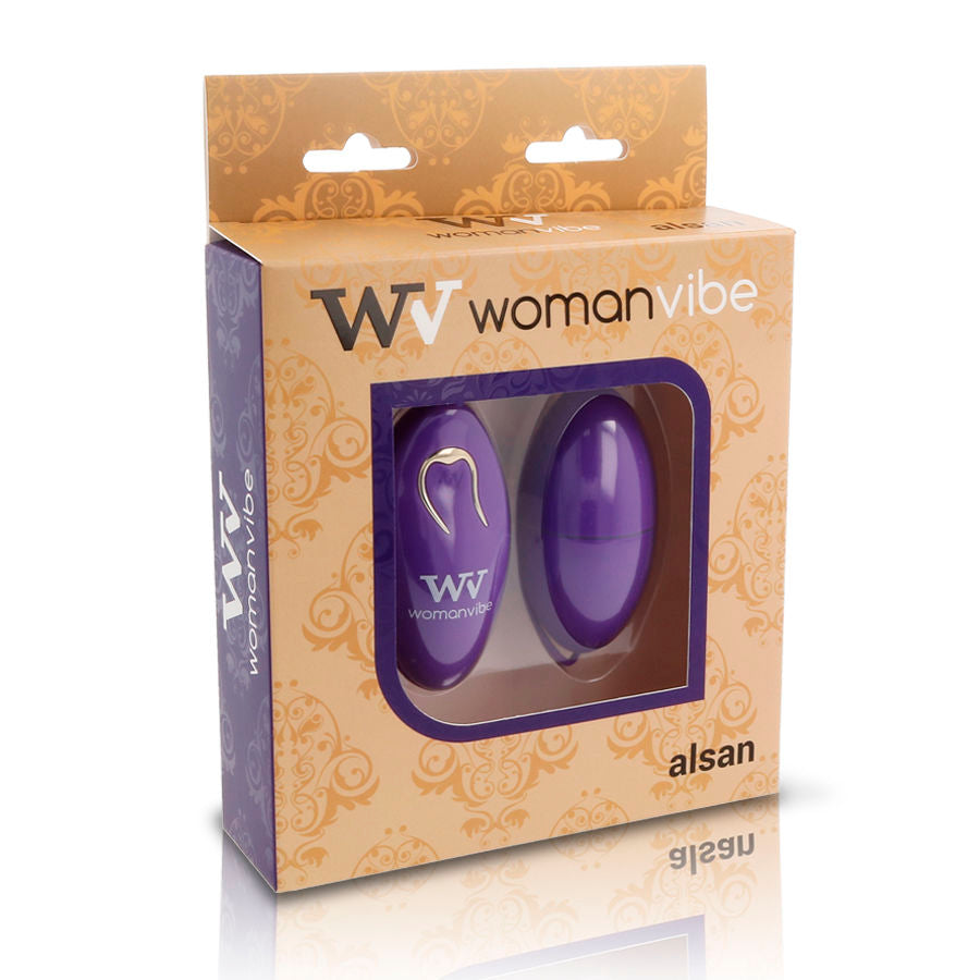 Œuf vibrant Alsan violet avec télécommande – Womanvibe