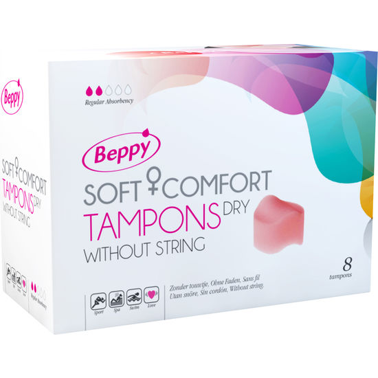 Tampons sans ficelle Soft Comfort Dry, 8 unités – Beppy
