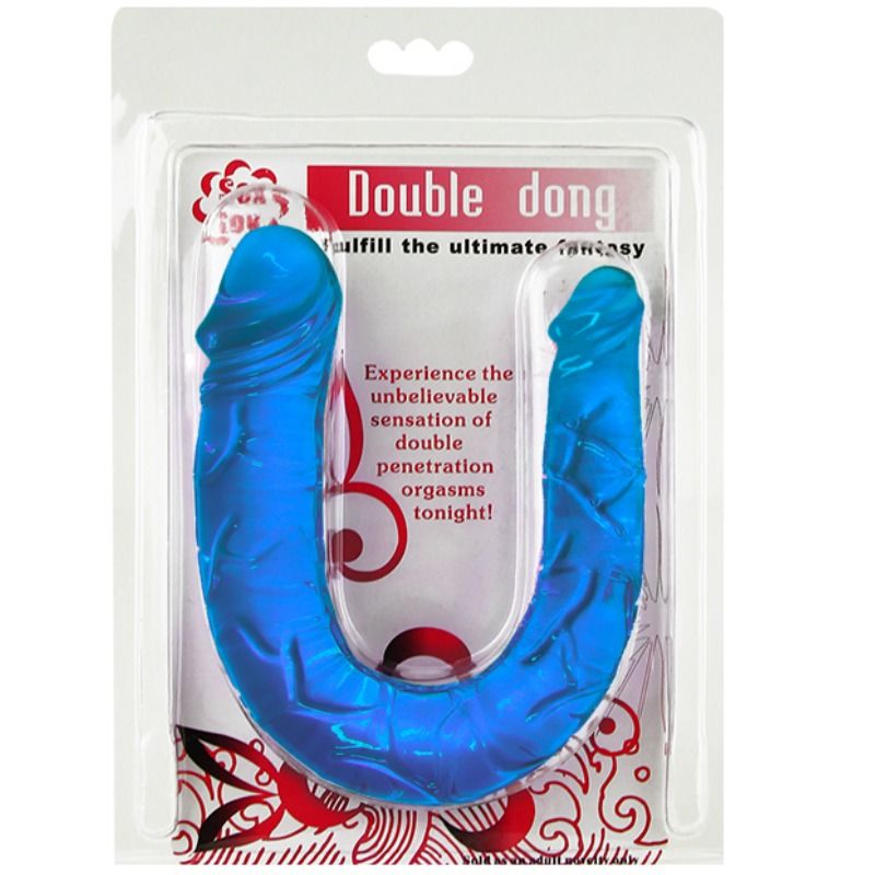 Double gode 30,5 cm bleu – Baile Dildos — vue 2