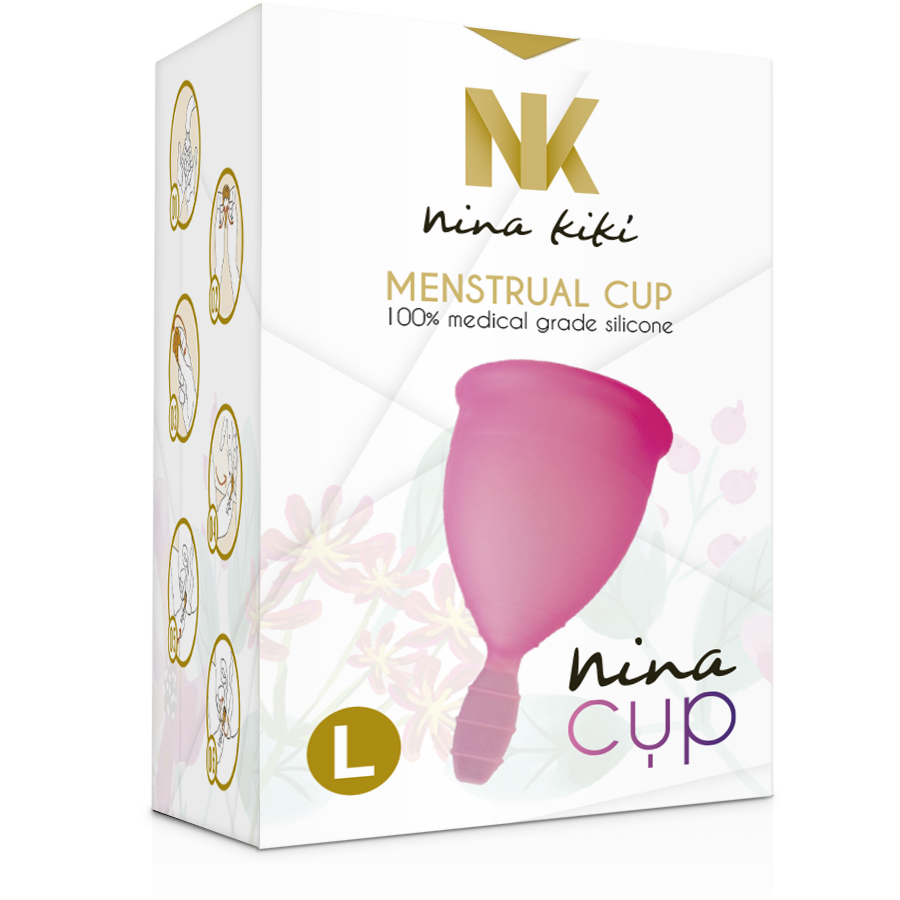 Coupe menstruelle Nina Cup rose taille L – Nina Kikí — vue 8