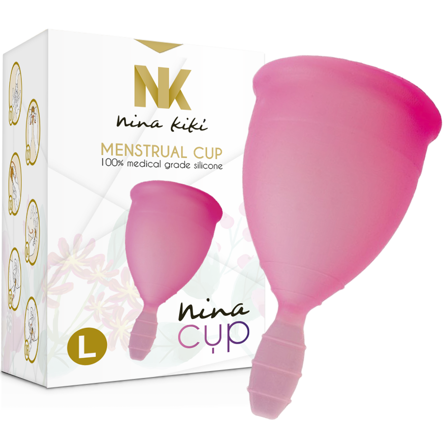 Coupe menstruelle Nina Cup rose taille L – Nina Kikí