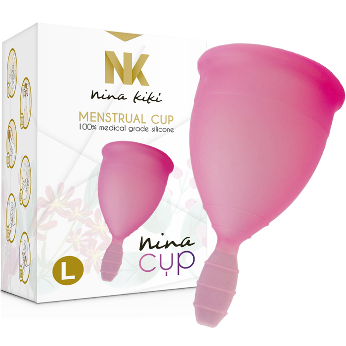 Coupe menstruelle Nina Cup rose taille L – Nina Kikí