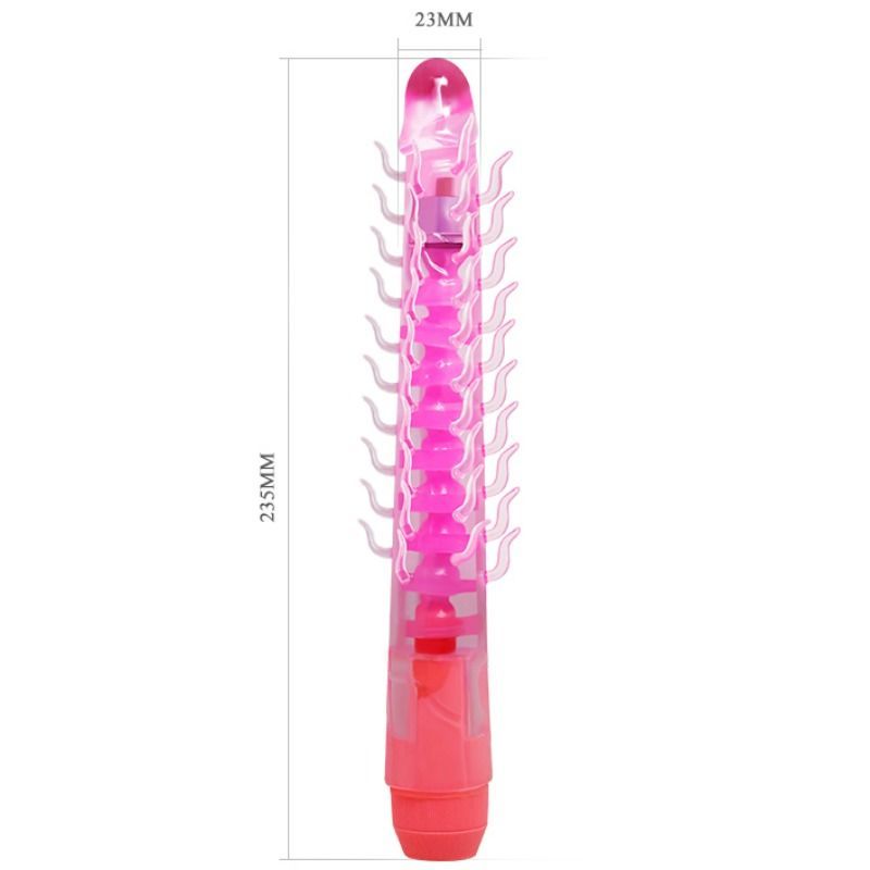 Gode vibrant flexible Sensual Spine 23,5 cm lilas – Baile