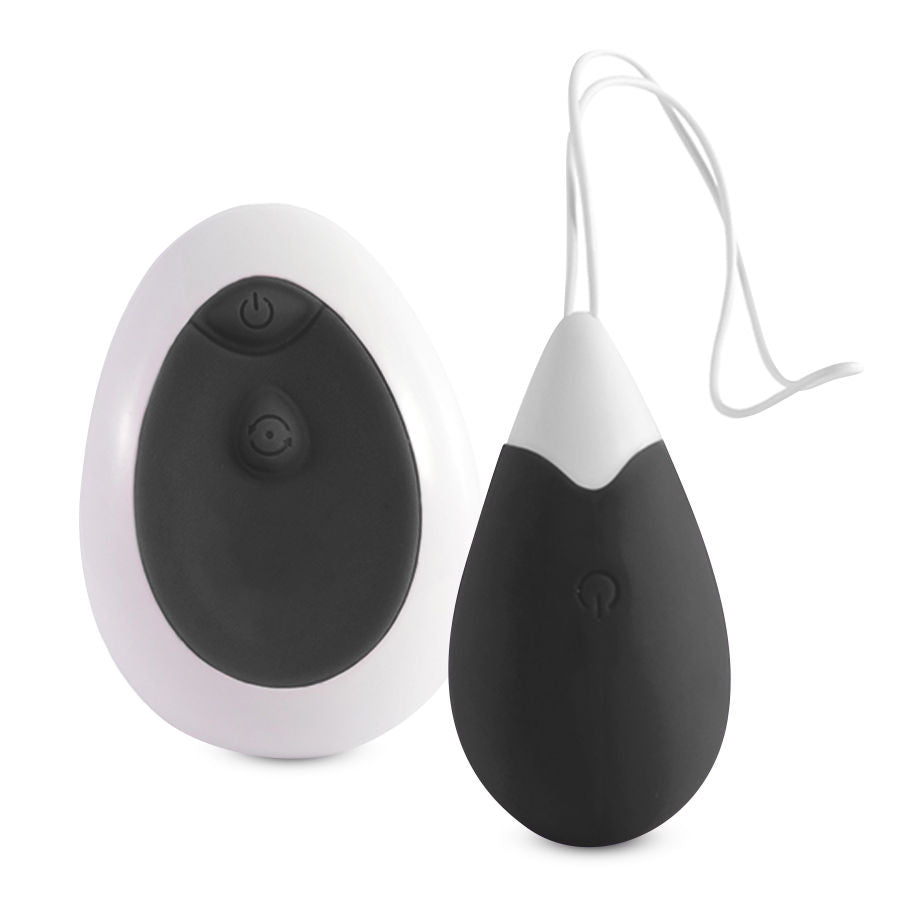Œuf vibrant Jan noir avec télécommande – Intense