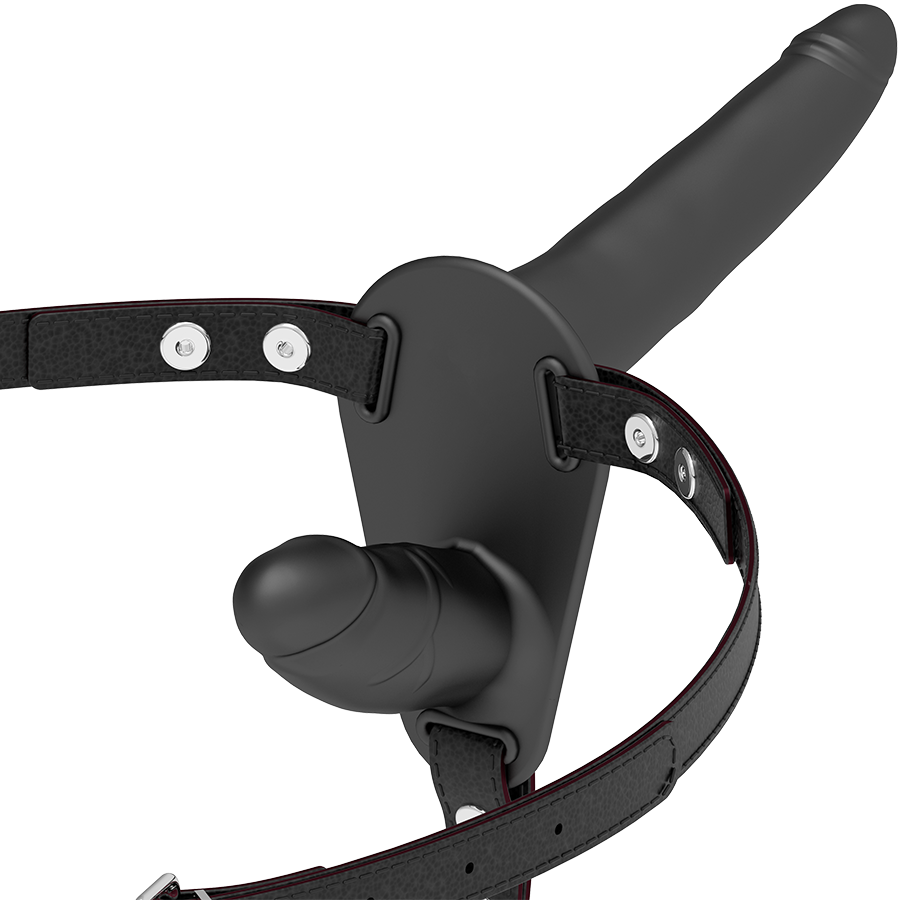 Harnais Double Strap-On noir – Fetish Submissive – vue complémentaire