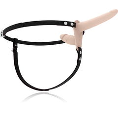 Harnais Vibrating Double Strap-On couleur chair – Fetish Submissive