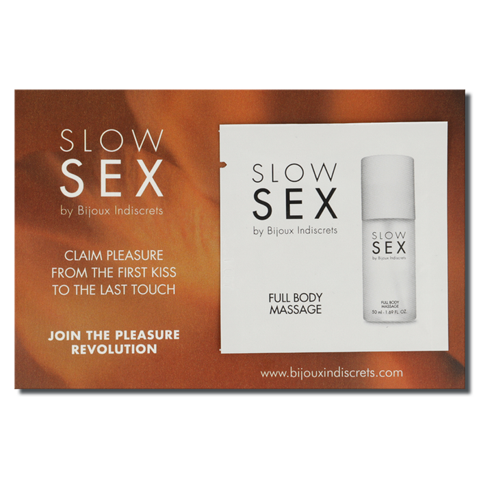 Gel de massage corporel Slow Sex 2 ml – Bijoux Indiscrets