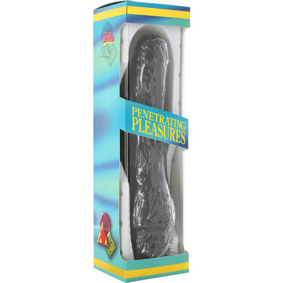 SEVEN CREATIONS - VINYLE P-SHAPE VIBRATEUR PÉNIS NOIR 20 CM – vue 2