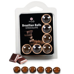 Boules brésiliennes au chocolat x6 – Secretplay sur fond blanc