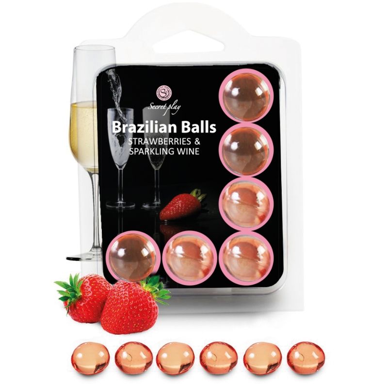 SET 6 Boules Brésiliennes Fraises AU Cava – Secretplay Cosmetic – image 1