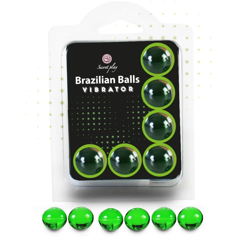Boules brésiliennes effet vibrant x6 – Secretplay sur fond blanc