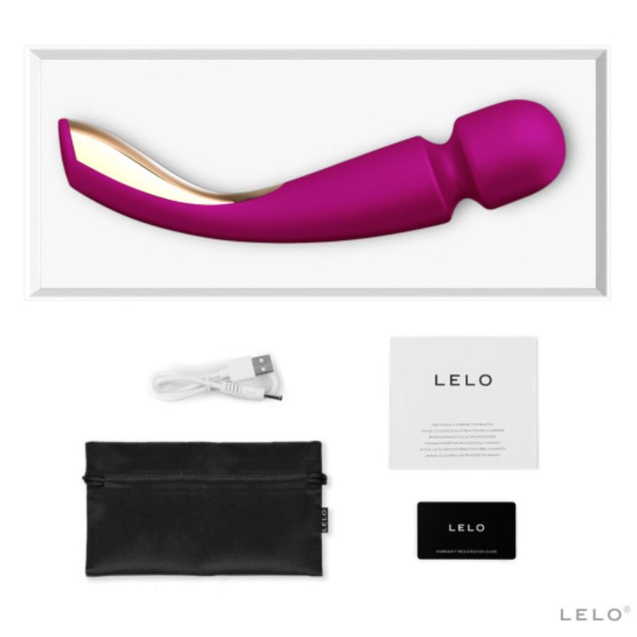 LELO Smart Wand 2 bordeaux détail