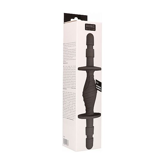 Double gode 7 cm noir – Hung System — vue 2