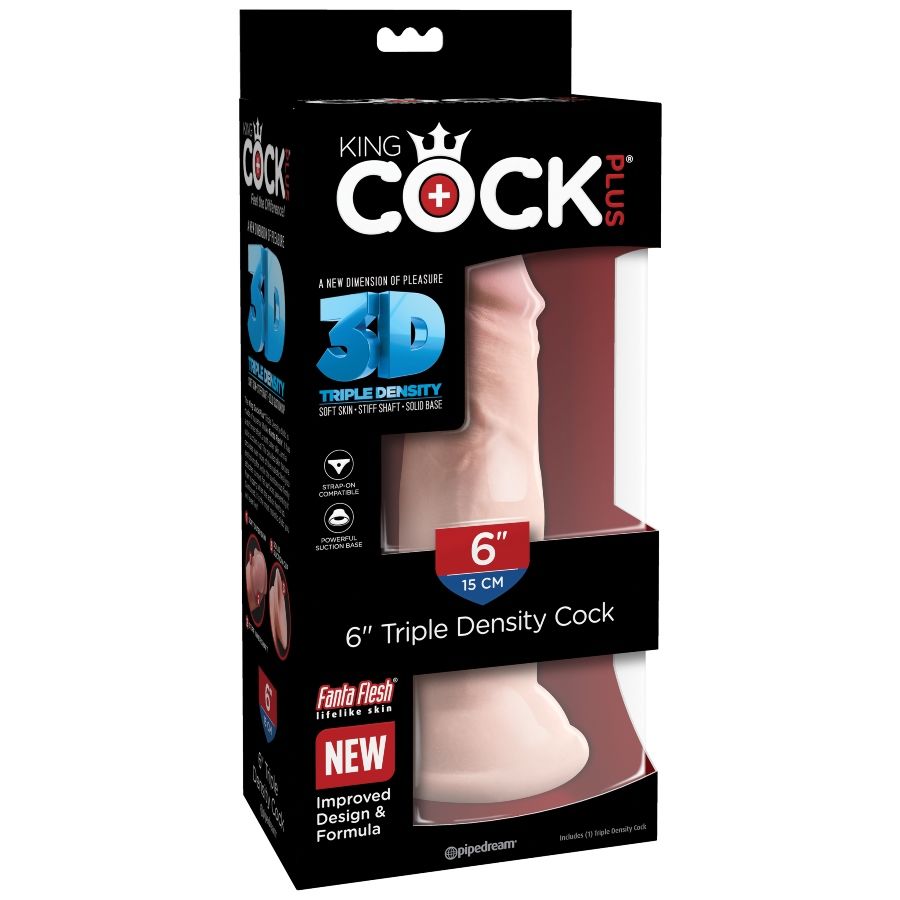 Gode réaliste Triple densité 15 cm – King Cock — vue 5