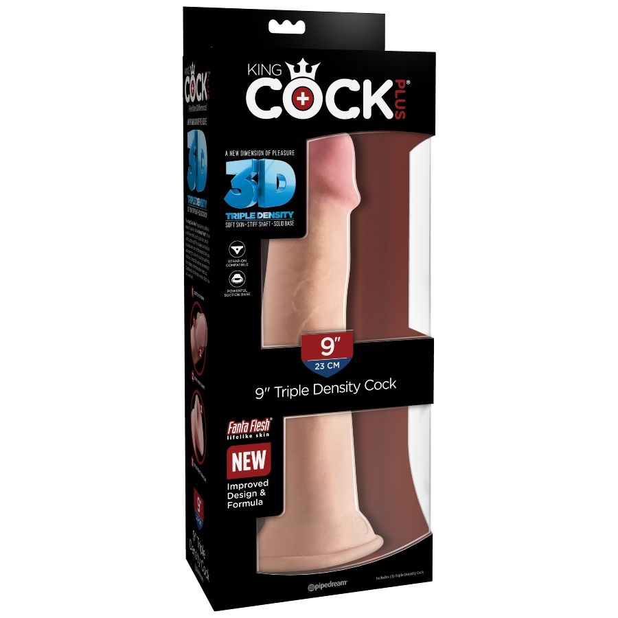 Gode réaliste Triple densité 23 cm – King Cock — vue 6