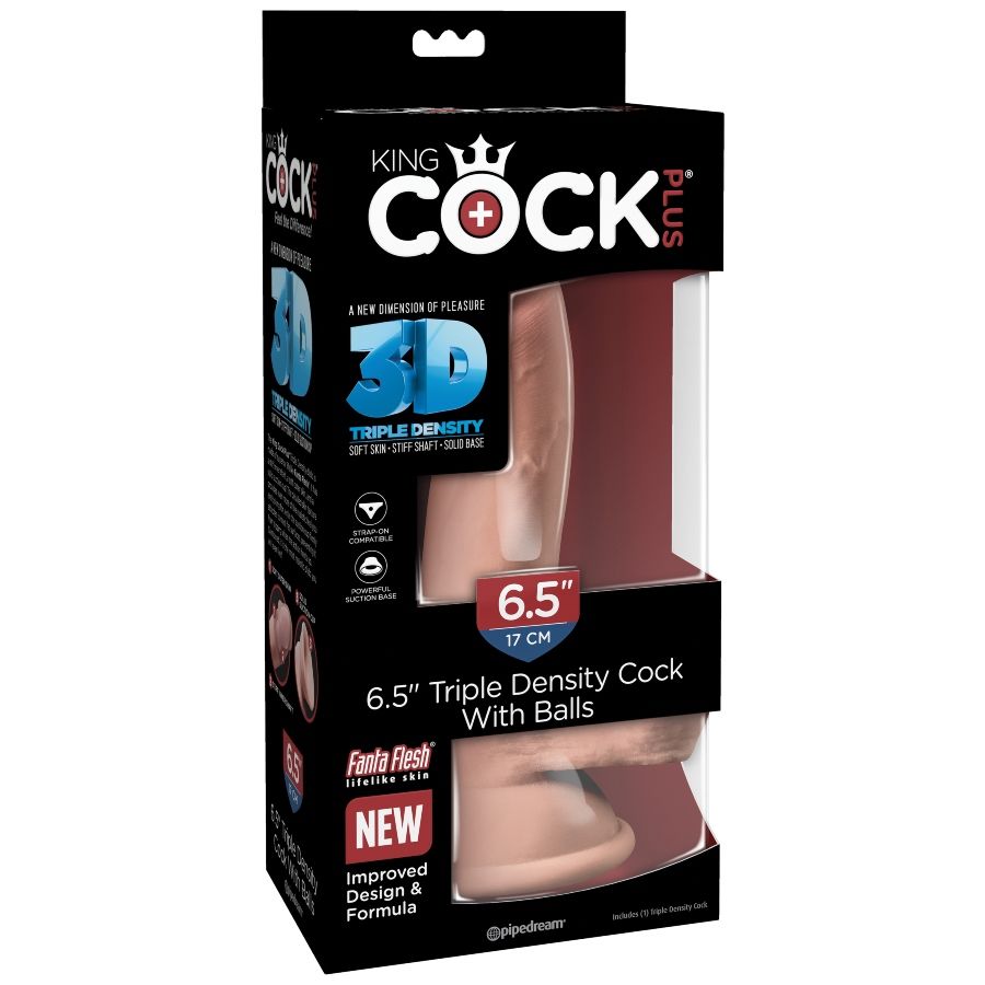 Gode réaliste Triple densité 14 cm – King Cock — vue 7