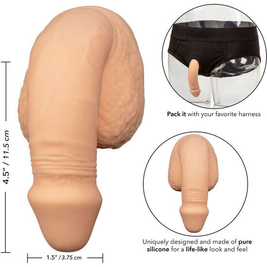 CALEXOTICS - EMBALLAGE SILICONE PÉNIS 12.75 CM CHAIR – vue 3