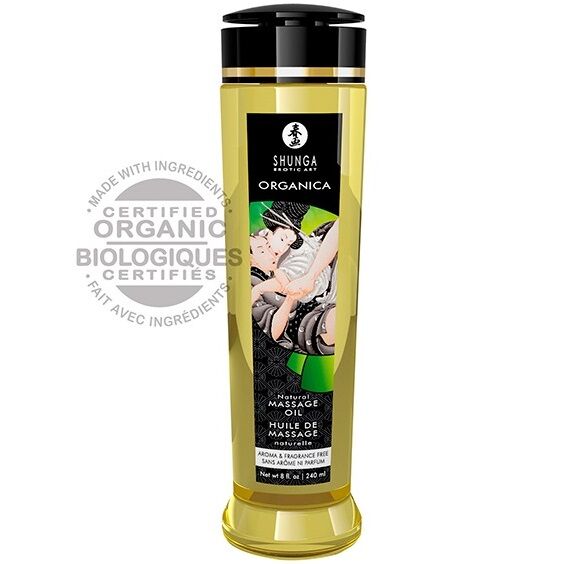 Huile de massage naturelle bio 240 ml – Shunga