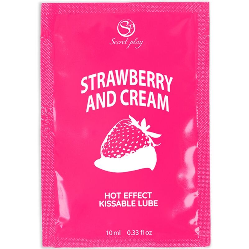 Lubrifiant Fraises & Crème 10 ml – Secretplay