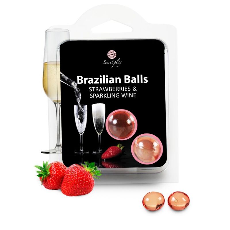 Boules brésiliennes fraise et champagne – Secretplay – vue 2