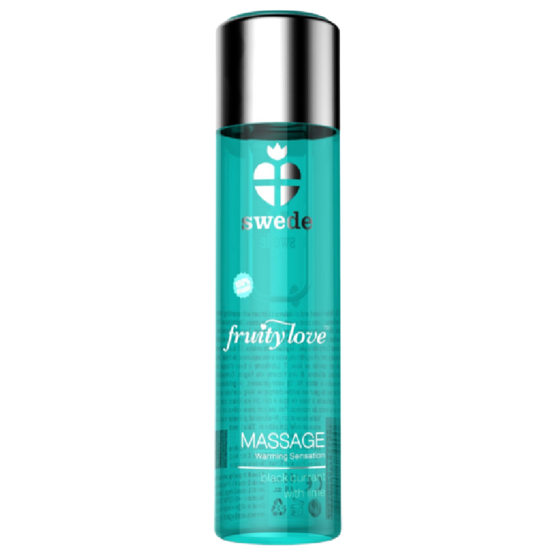 Huile fruity love de massage effet chauffant cassis et citron vert 120 ml – Swede – vue 1