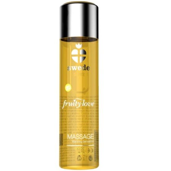 Huile fruity love effet réchauffant de massage fruité tropicale au miel 60 ml – Swede – vue 1