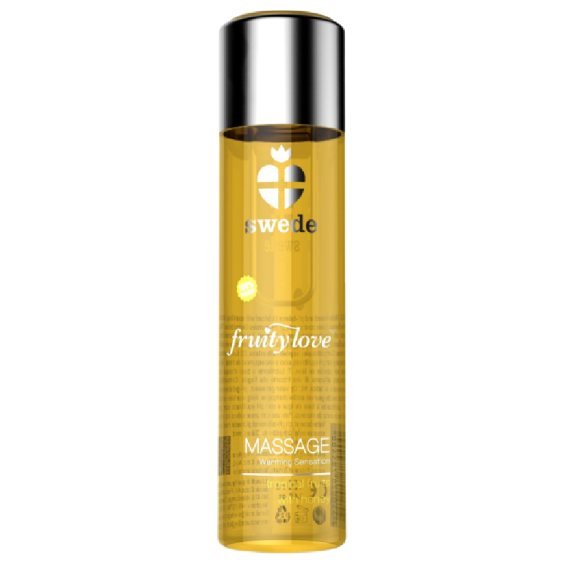 Huile fruity love de massage effet chauffant fruité tropical au miel 120 ml. – Swede – vue 1